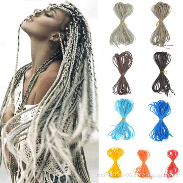 Wholesale Colorful 30 ''Long Straight Box Micro Zizi Braiding Hair Crochet Braids Heat Resistant Synthetic Hair Extension